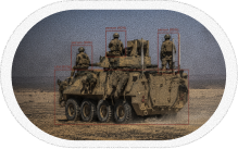Edge AI defense systems for surveillance, UAV monitoring, and target detection