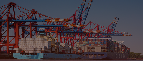 AI-powered port and maritime operations monitoring cargo containers, ships, and cranes using computer vision technology.